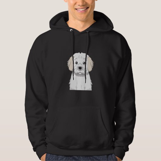 Cavachon Cartoon Hoodie (Vorderseite)