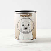 Cavachon Cartoon Tasse (Zentrum)