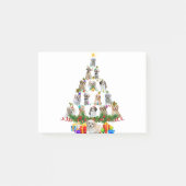 Cavachon Christmas Tree Lights Funny Lover Dog Post-it Klebezettel (Vorderseite)