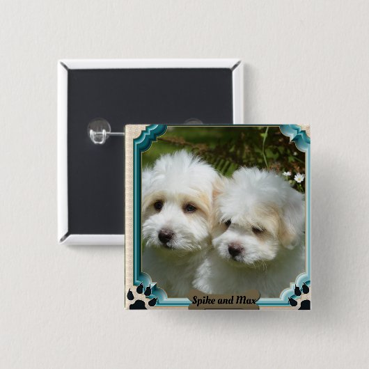 Cavachon Dog Magnet anpassen Button (Vorne & Hinten)