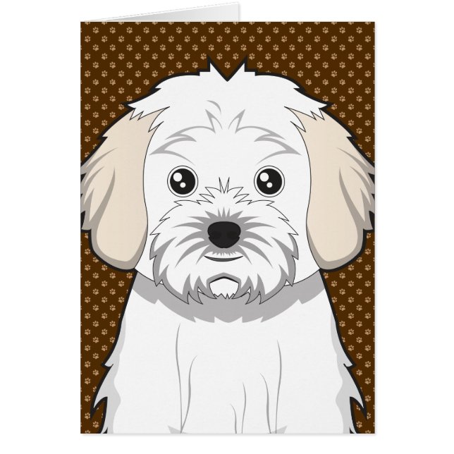 Cavachon HundeCartoon-Tatzen (Vorne)