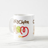 Cavachon Hundezucht-Mama-Geschenk Kaffeetasse (Vorderseite Links)