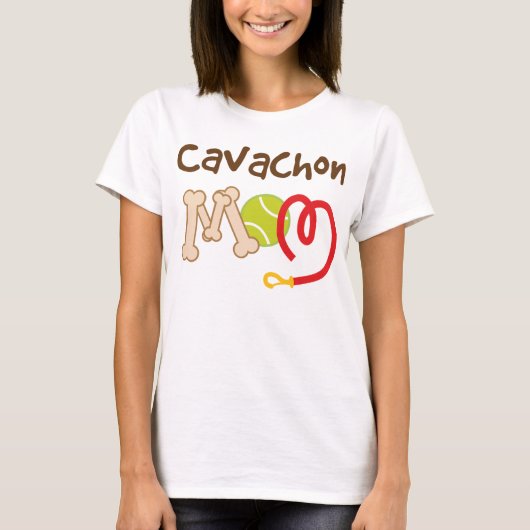 Cavachon Hundezucht-Mama-Geschenk T-Shirt (Vorderseite)