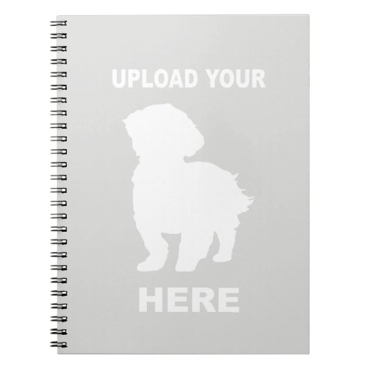 Cavachon-Notebook, laden Sie Ihr Dog-Foto hoch Notizblock (Vorderseite)