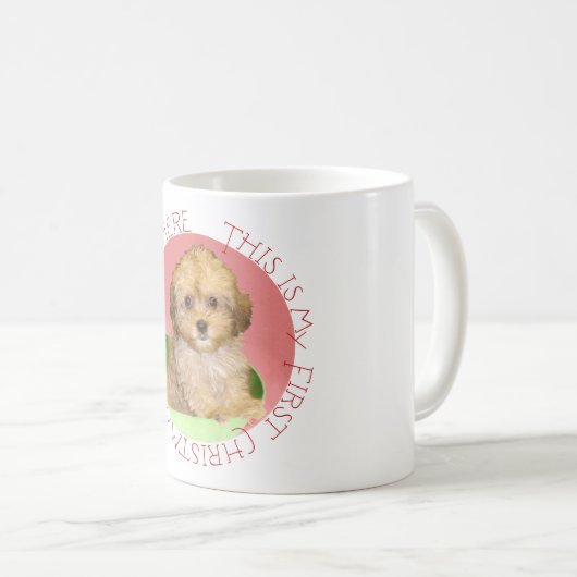 Cavachon Puppy Kaffeetasse (VorderseiteRechts)