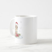 Cavachon Snowly Christmas Tree Lights Pajama Dog X Kaffeetasse (Vorderseite Links)