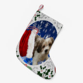 Cavachon Strumpf, Weihnachtshund Kleiner Weihnachtsstrumpf (Vorderansicht (hängend))
