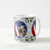Cavachon Tasse, Weihnachtshund Kaffeetasse (VorderseiteRechts)