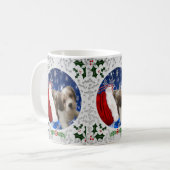 Cavachon Tasse, Weihnachtshund Kaffeetasse (Vorderseite Links)