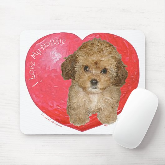 Cavachon Valentine Mousepad (Mit Mouse)