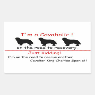 Cavaholic unbekümmerter König Charles Sticker