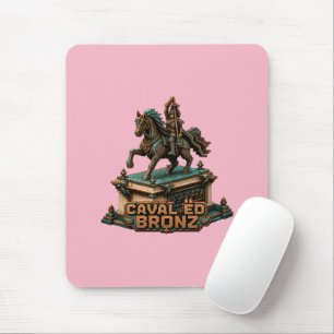 Caval ed Bronz - Torino Statuen Blocky Voxel Art Mousepad