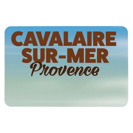Cavalaire-sur-Mer Provence Strandposter Magnet (Horizontal)