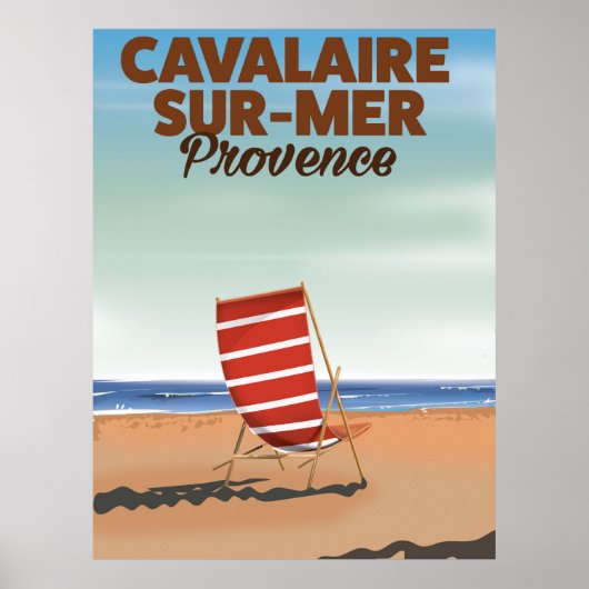 Cavalaire-sur-Mer Provence Strandposter Poster (Vorne)