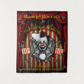 Cavalcade der Clowns Sideshow-Banner Wandteppich (Vorderseite)
