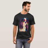 Cavalier Beautiful Look Splash Painting T-Shirt (Vorne ganz)