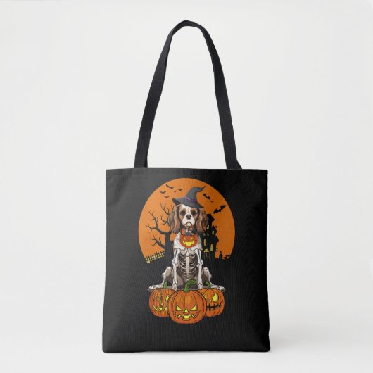 Cavalier Charles Spaniel Dog Halloween Tasche (Vorderseite)