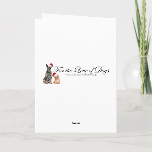 Cavalier Christmas Card Feiertagskarte (Rückseite)