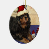Cavalier Christmas Keramik Ornament (Rechts)