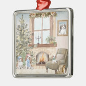 Cavalier Christmas Ornament Aus Metall (Links)