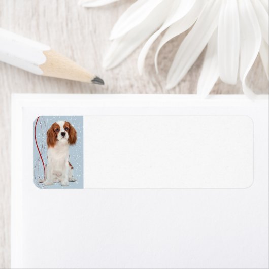 Cavalier Christmas Return Address Label (Insitu)