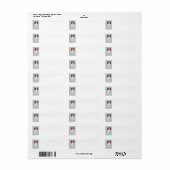 Cavalier Christmas Return Address Label (Vorne)