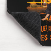 Cavalier fährt mit Schrotflinte Hund und Hexe Lust Mousepad (Ecke)