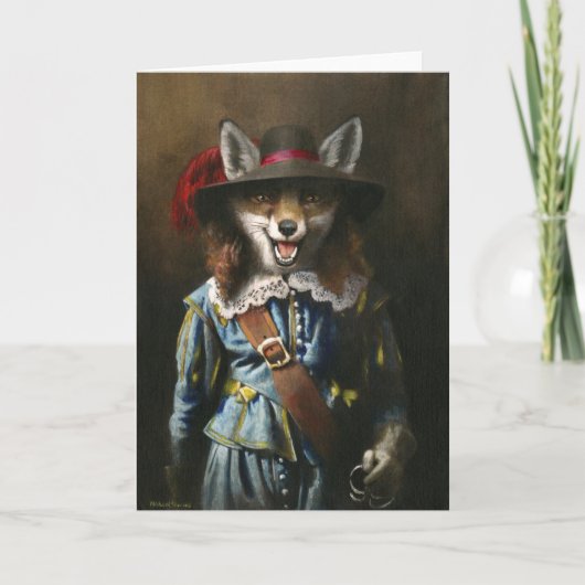Cavalier-Fuchs-Grußkarte Karte (Vorderseite)
