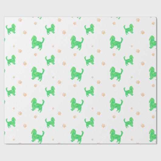 Cavalier-Geschenkpapier – Minimal Grünes Geschenk Geschenkpapier (Flach)