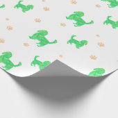 Cavalier-Geschenkpapier – Minimal Grünes Geschenk Geschenkpapier (Ecke)