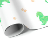 Cavalier-Geschenkpapier – Minimal Grünes Geschenk Geschenkpapier (Rolleneckpunkt)