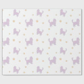 Cavalier-Geschenkpapier – Minimalistisches Lavende Geschenkpapier (Flach)