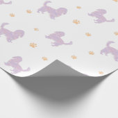 Cavalier-Geschenkpapier – Minimalistisches Lavende Geschenkpapier (Ecke)
