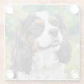 Cavalier Glass Coaster for Dog Lovers Glasuntersetzer (Rückseite)