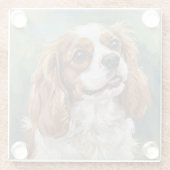 Cavalier Glass Coaster for Dog Lovers Glasuntersetzer (Rückseite)