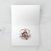 Cavalier haben ein glückliches Weihnachtsfest Feiertagskarte (Innenseite)