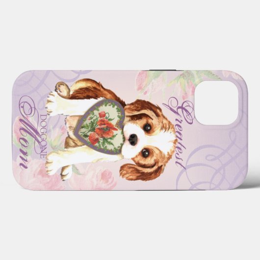 Cavalier Heart Mama Case-Mate iPhone Hülle (Rückseite (Horizontal))