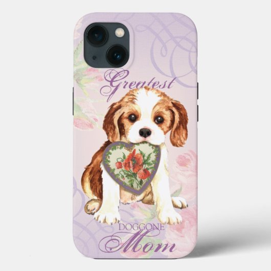 Cavalier Heart Mama Case-Mate iPhone Hülle (Rückseite)