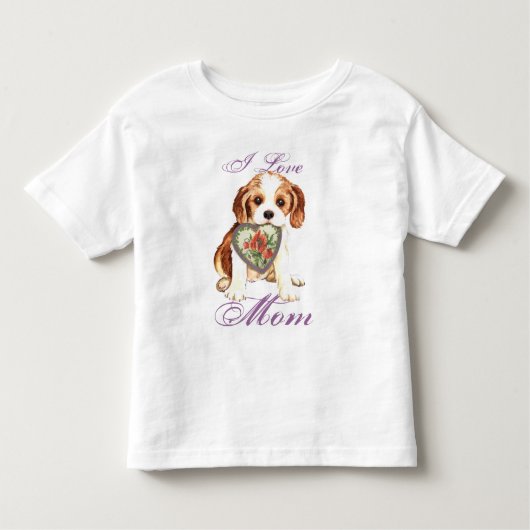 Cavalier Heart Mama Kleinkind T-shirt (Vorderseite)