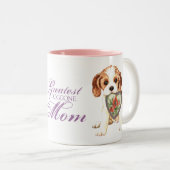 Cavalier Heart Mama Zweifarbige Tasse (VorderseiteRechts)