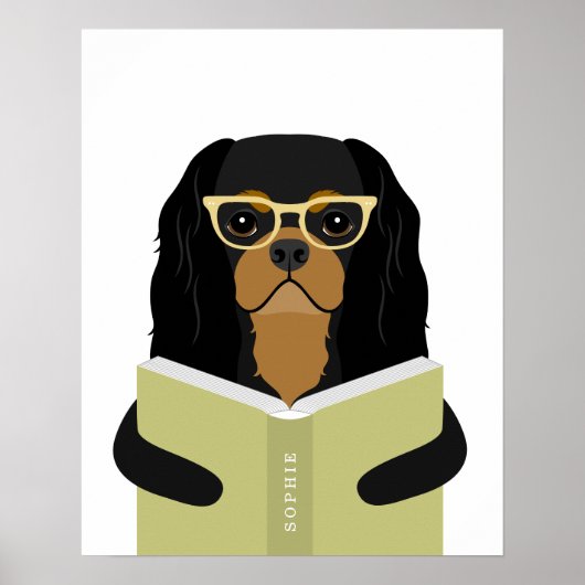Cavalier Hund personalisierter Druck Poster (Vorne)