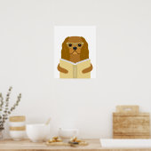Cavalier Hund personalisierter Druck Poster (Küche)
