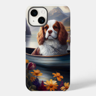 Cavalier King auf einem Paddel: Ein Landschaftlich Case-Mate iPhone 14 Hülle