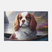 Cavalier King auf einem Paddel: Ein Landschaftlich Fußmatte (Vorderseite)