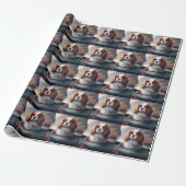 Cavalier King auf einem Paddel: Ein Landschaftlich Geschenkpapier (Ungerollt)