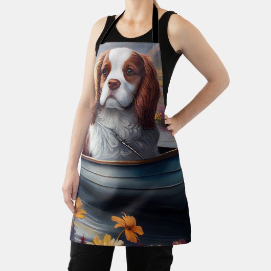 Cavalier King auf einem Paddel: Ein Landschaftlich Schürze (InSitu)