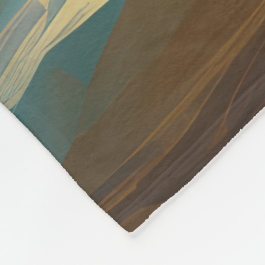 Cavalier King Beach Surfmalerei Fleecedecke (Ecke)