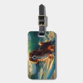 Cavalier King Beach Surfmalerei Gepäckanhänger (Vorderseite vertikal)