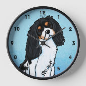 Cavalier King Charles Acrylic Wall Clock Uhr (Vorderseite)