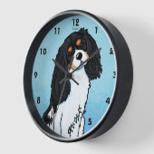 Cavalier King Charles Acrylic Wall Clock Uhr (Winkel)